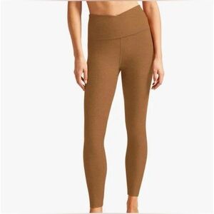 Beyond Yoga Spacedye At Your Leisure Leggings in Carmel Toffee Heather Small